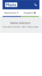 Mobile Screenshot of mackssolicitors.co.uk